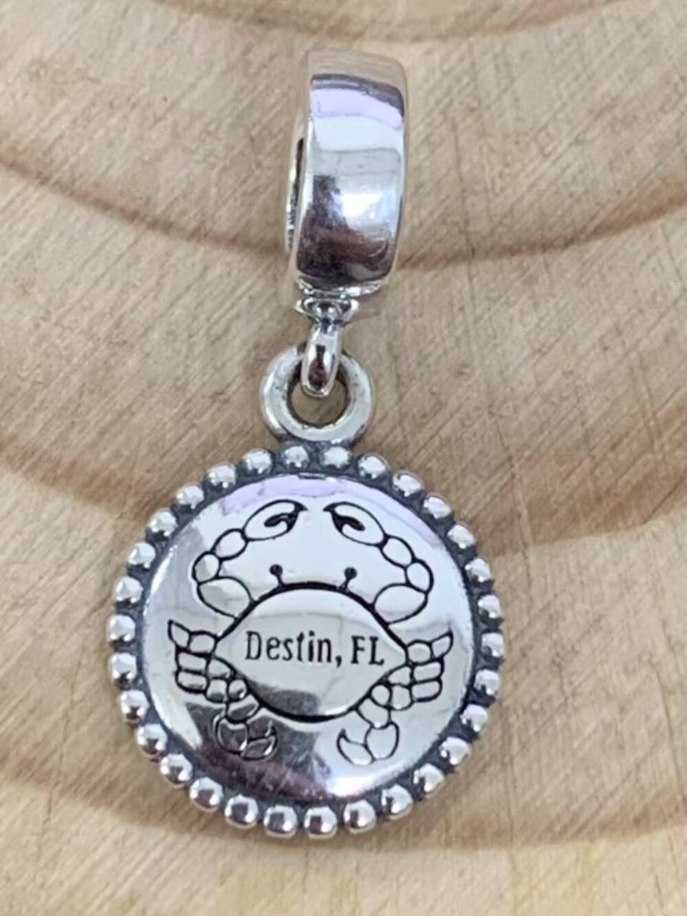 Pandora Florida Exclusive Destin Crab Dangle Charm, S925 Silver Jewelry